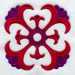 Tulips Quilt Block - Lg