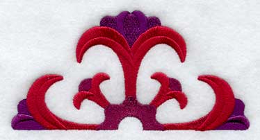 Tulips Quilt Block - Half - Lg