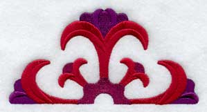 Tulips Quilt Block - Half - Lg