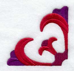 Tulips Quilt Block - Quarter - Lg