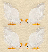 Hen Quilt Block - 4 Block - Lg