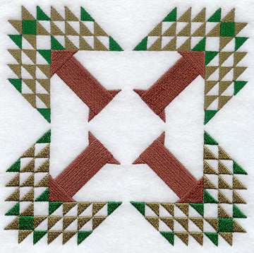 Tree of Life Quilt Block - 4 Block - Lg