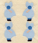 Sunbonnet Sue Quilt Block - 4 Block - Lg