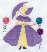 Umbrella Girl Quilt Block - Lg