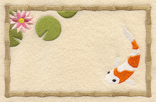 Koi Quilt Label