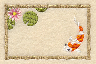 Koi Quilt Label