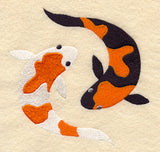 Koi Fish Quilt Block - Lg