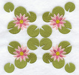 Lotus Quilt Block - 4 Block - Lg