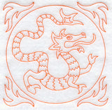 Dragon Quilting Square (Double Run)