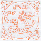 Dragon Quilting Square (Double Run)