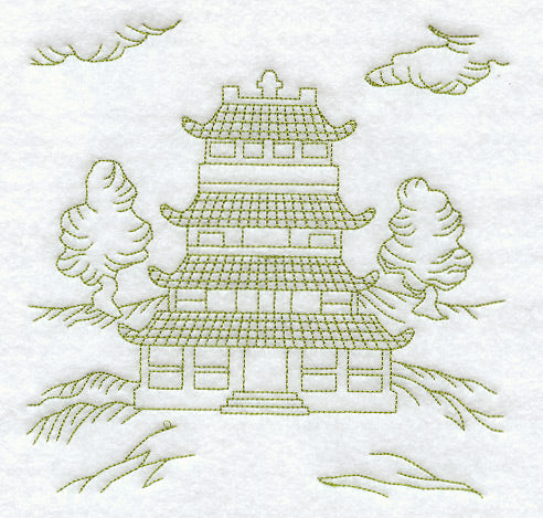 Pagoda Quilting Square (Double Run)