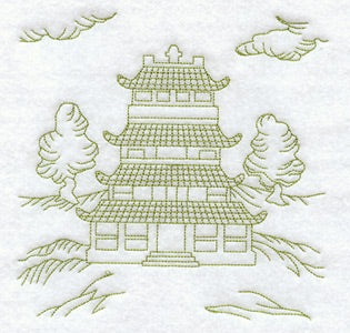 Pagoda Quilting Square (Double Run)