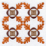 Oak Leaf Quilt Block - 4 Block Lg