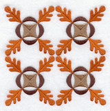 Oak Leaf Quilt Block - 4 Block Lg