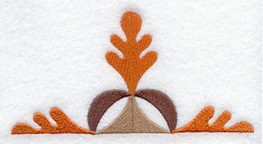 Oak Leaf Quilt Block - Half Lg