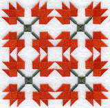 Maple Leaf Quilt Block - 4 Block Lg