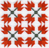 Maple Leaf Quilt Block - 4 Block Lg