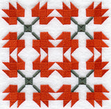 Maple Leaf Quilt Block - 4 Block Lg