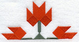 Maple Leaf Quilt Block - Half