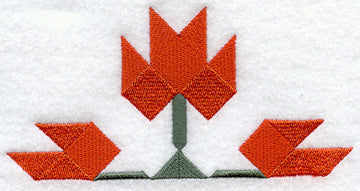 Maple Leaf Quilt Block - Half