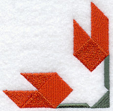 Maple Leaf Quilt Block - Quarter