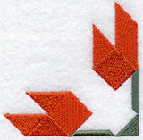 Maple Leaf Quilt Block - Quarter