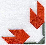 Maple Leaf Quilt Block - Quarter