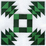 Trees in the Park Quilt Block - Lg