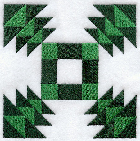 Trees in the Park Quilt Block - Lg