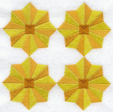 Sunbeam Quilt Block - 4 Block Lg