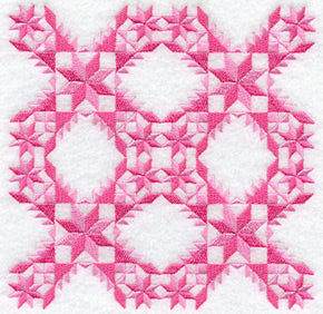 Haley's Comet Quilt Block - 4 Block Lg