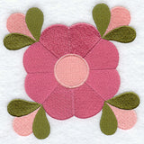 Mountain Rose Quilt Block - Lg