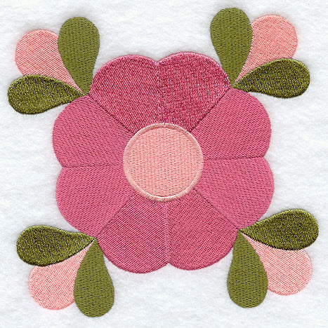 Mountain Rose Quilt Block - Lg