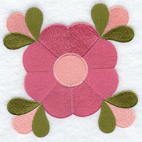 Mountain Rose Quilt Block - Lg