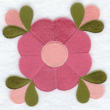 Mountain Rose Quilt Block - Lg