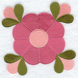Mountain Rose Quilt Block - Lg