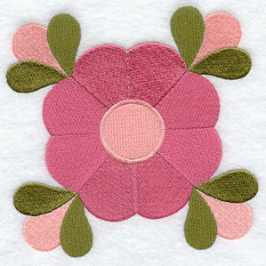 Mountain Rose Quilt Block - Lg