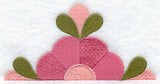 Mountain Rose Quilt Block - Half Lg