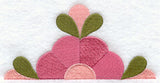 Mountain Rose Quilt Block - Half Lg
