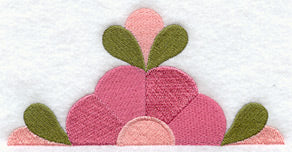 Mountain Rose Quilt Block - Half Lg