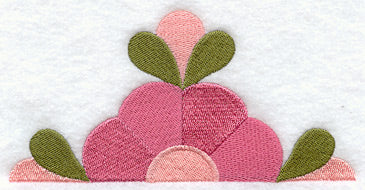Mountain Rose Quilt Block - Half Lg
