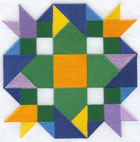 Spring Burst Quilt Block - Lg
