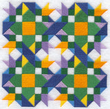 Spring Burst Quilt Block - 4 Block Lg