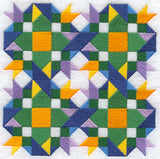 Spring Burst Quilt Block - 4 Block Lg