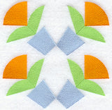 Garden of Friendship Quilt Block - 4 Block Lg