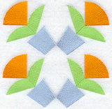 Garden of Friendship Quilt Block - 4 Block Lg