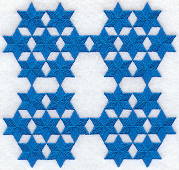 Seven Sisters Quilt Block - 4 Block Lg