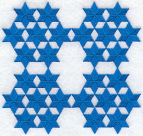 Seven Sisters Quilt Block - 4 Block Lg