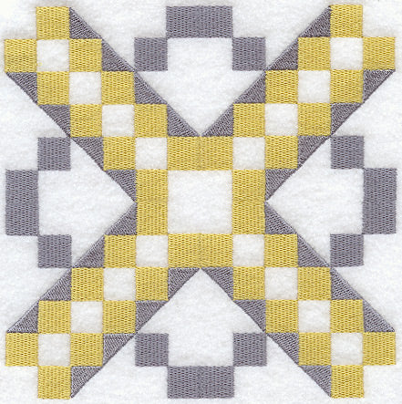 Jacob's Ladder Quilt Block - 4 Block Lg