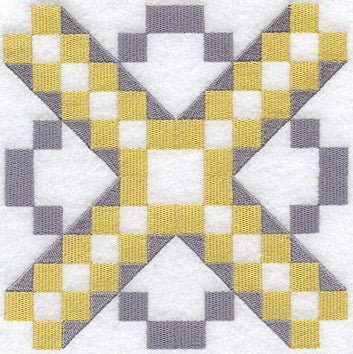 Jacob's Ladder Quilt Block - 4 Block Lg